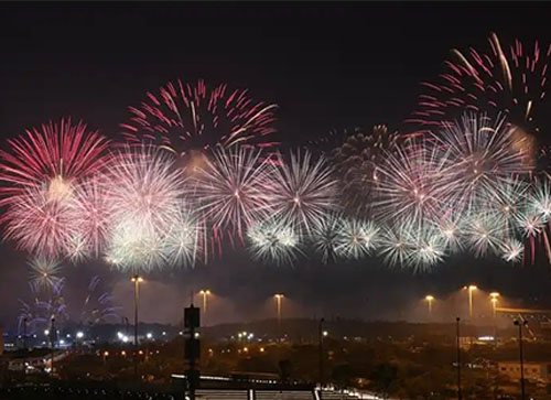 江陵县焰火晚会